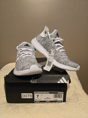 Adidas Cloudfoam Pure SPW Gray Knit Sneakers Women's Size 7